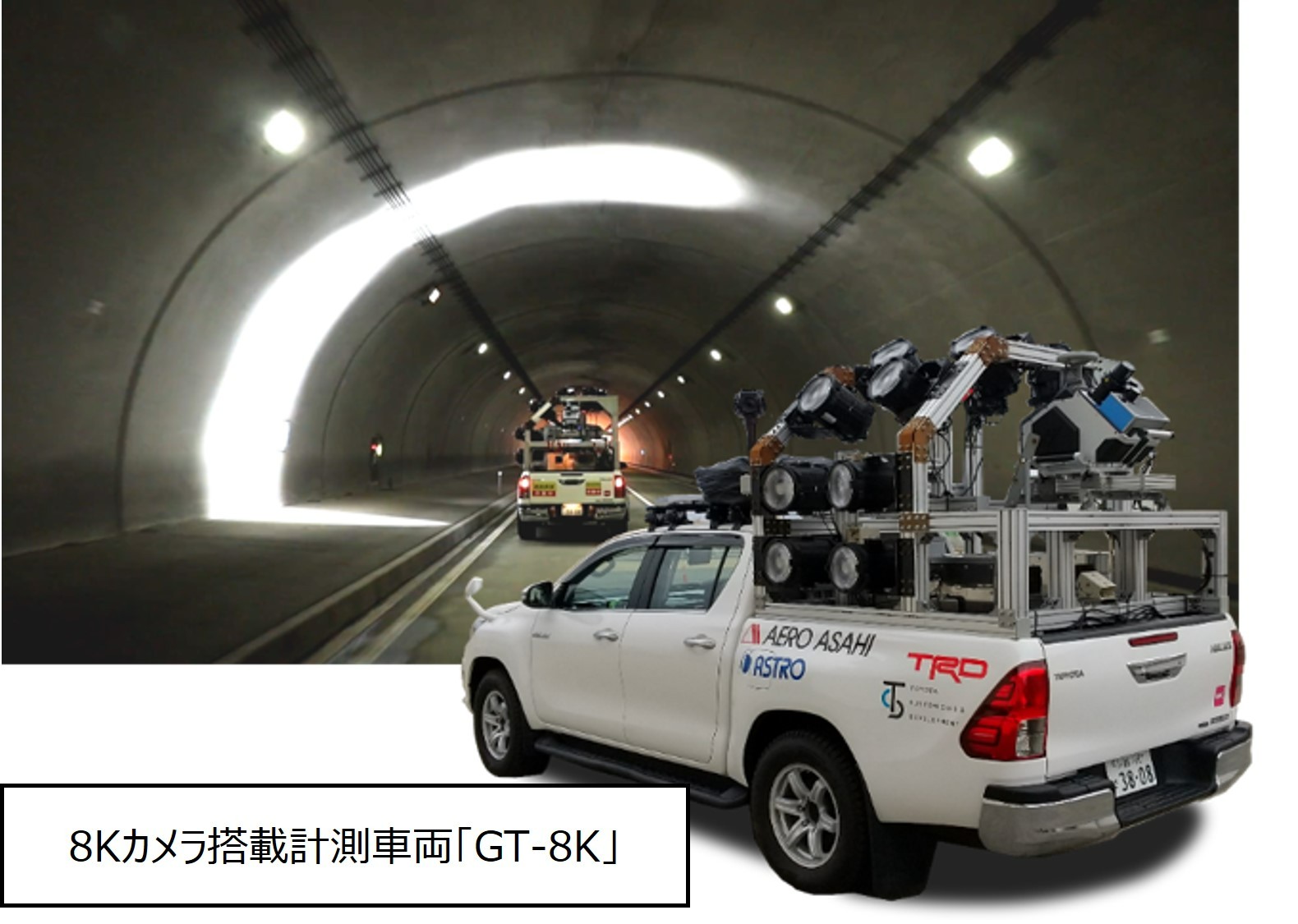 8Kカメラ搭載計測車両「GT-8K」